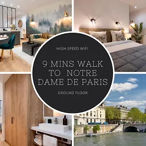 Cosy A 9 Min A Pied De La Cathedrale Notre Dame Appartamento Parigi
